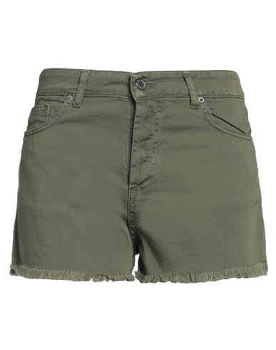 Souvenir Woman Shorts & Bermuda Shorts Military Green Size M Cotton