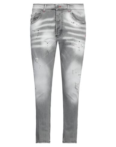 Baronetto 51 Man Denim Pants Grey Size 36 Cotton, Elastane
