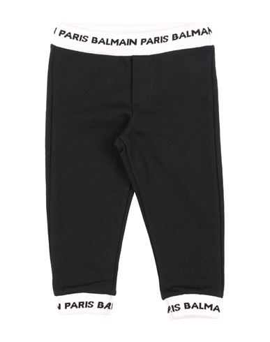 Balmain Babies'  Newborn Girl Pants Black Size 3 Cotton