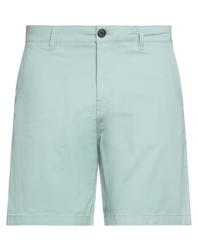 Selected Homme Man Shorts & Bermuda Shorts Sage Green Size S Organic Cotton, Cotton, Elastane