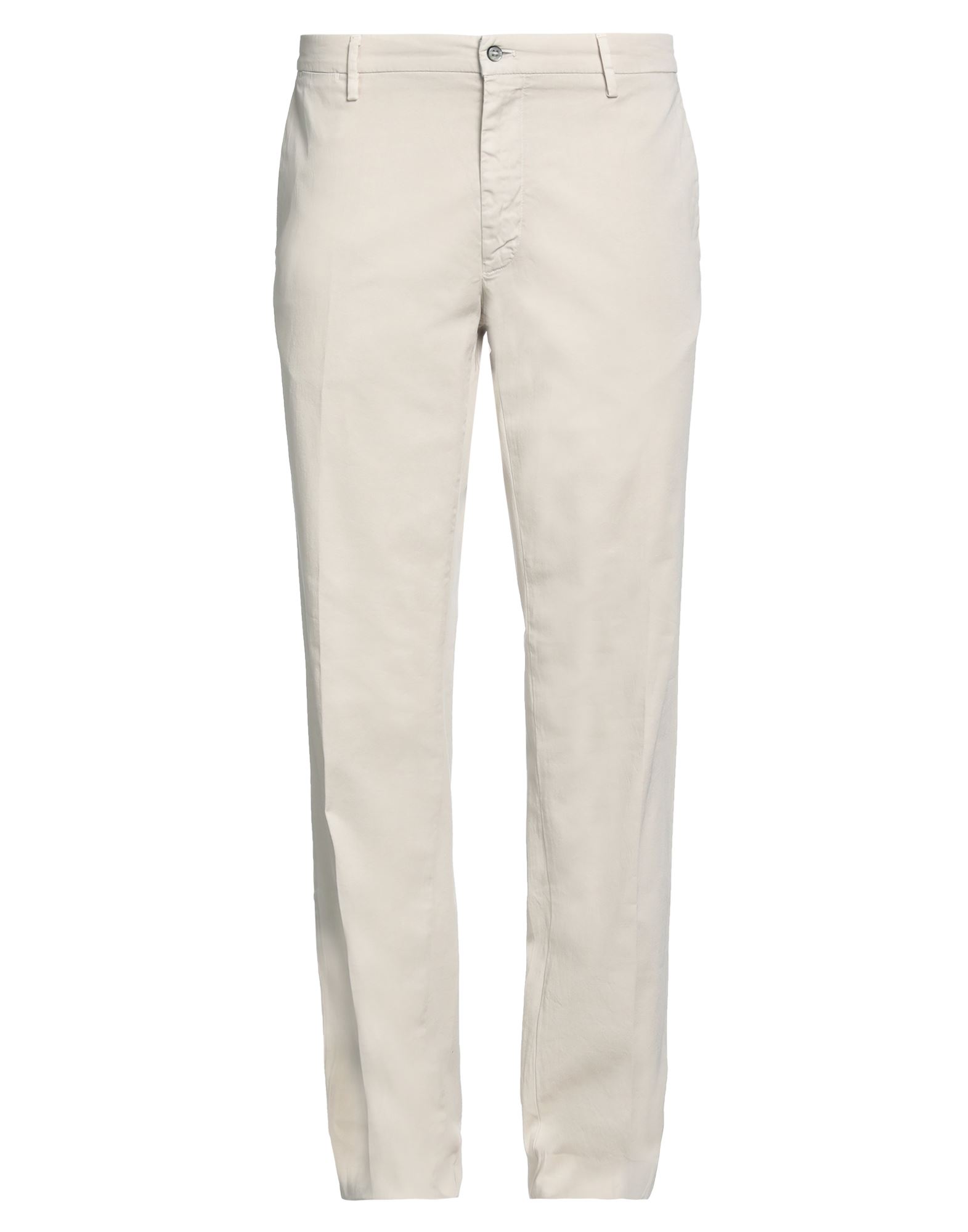 Mason's Man Pants Beige Size 34 Cotton, Elastane In White