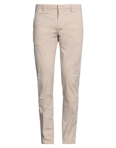 Camouflage Ar And J. Man Pants Beige Size 34 Linen, Cotton, Elastane