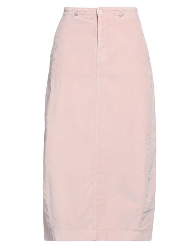 European Culture Woman Midi Skirt Blush Size S Cotton, Modal, Elastane, Lycra In Pink