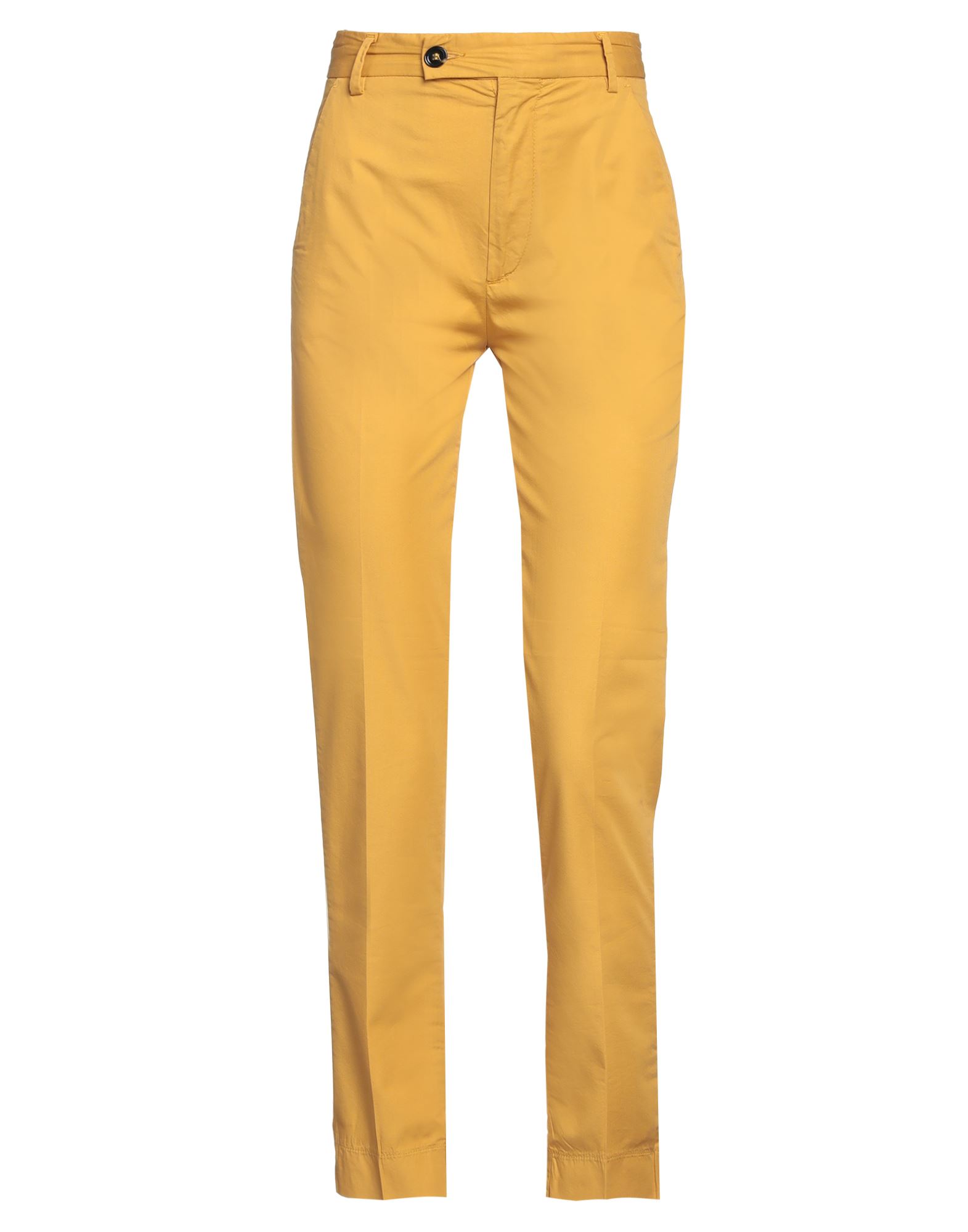 True Nyc Woman Pants Ocher Size 25 Lyocell, Cotton, Elastane In Yellow