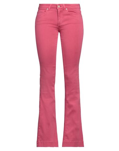 Twenty Easy By Kaos Woman Jeans Fuchsia Size 29 Tencel, Cotton, Polyester, Elastane In Pink