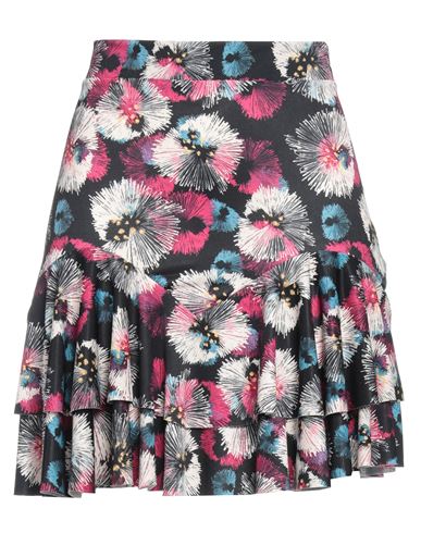 Haveone Woman Mini Skirt Black Size M Polyester