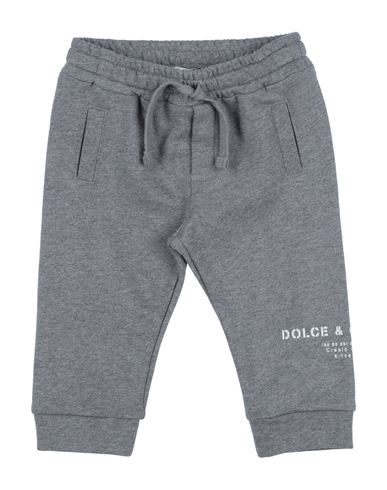 Dolce & Gabbana Newborn Boy Pants Grey Size 3 Cotton, Polyamide In Grey