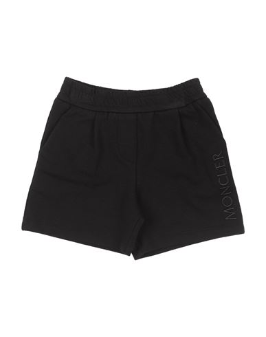 Moncler Babies'  Newborn Girl Shorts & Bermuda Shorts Black Size 3 Cotton, Elastane