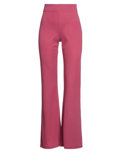 Fracomina Woman Pants Garnet Size L Polyester, Elastane In Red