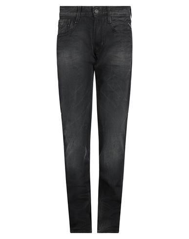 Shop Replay Man Jeans Steel Grey Size 29w-36l Cotton, Elastane
