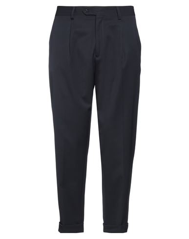 Gazzarrini Man Pants Midnight Blue Size 40 Polyester, Wool, Elastane, Cotton In Black