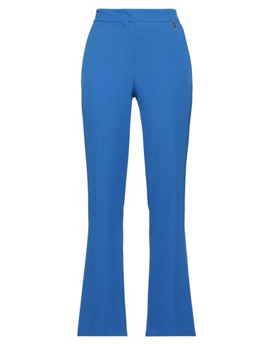 Animagemella Woman Pants Bright Blue Size 8 Polyester, Elastane