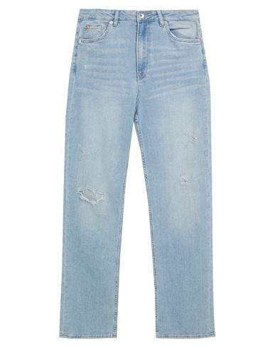 Garcia Woman Denim Pants Blue Size 32 Cotton, Recycled Cotton, Elastane In Blue