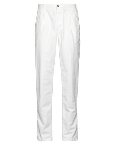 Incotex Man Denim Pants White Size 35 Linen, Cotton, Elastane In White