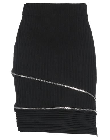 Andreädamo Andreādamo Woman Mini Skirt Black Size L Viscose, Polyester, Polyamide, Elastane