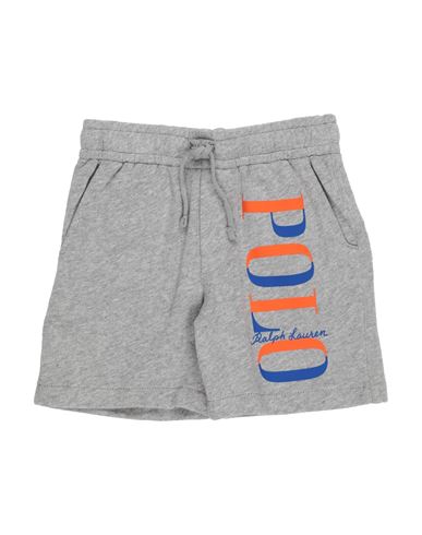 Polo Ralph Lauren Babies'  Logo Spa Terry Short Toddler Boy Shorts & Bermuda Shorts Grey Size 4 Cotton
