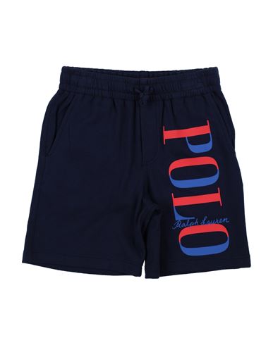 Polo Ralph Lauren Babies'  Logo Spa Terry Short Toddler Boy Shorts & Bermuda Shorts Midnight Blue Size 4 Cott