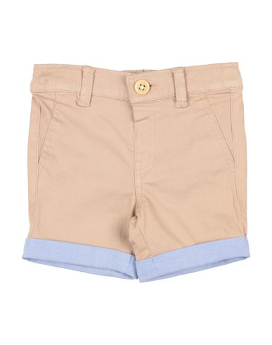 Shop Guess Newborn Boy Shorts & Bermuda Shorts Beige Size 3 Cotton, Elastane