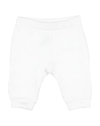 Shop Balmain Newborn Boy Pants White Size 3 Cotton