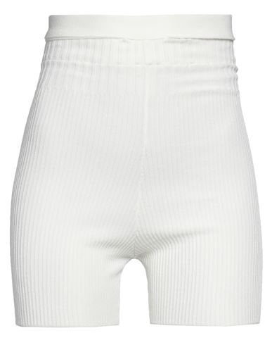 Andreädamo Andreādamo Woman Shorts & Bermuda Shorts Ivory Size Xs Viscose, Polyester, Polyamide, Elastane In White