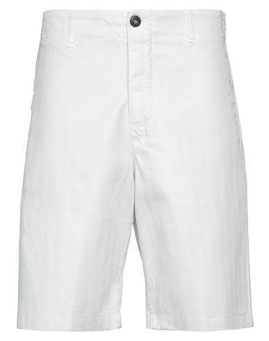 Madson Man Shorts & Bermuda Shorts White Size 30 Cotton, Linen, Elastane