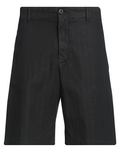 Madson Man Shorts & Bermuda Shorts Black Size 30 Cotton, Linen, Elastane