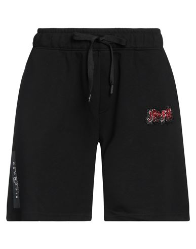 John Richmond Man Shorts & Bermuda Shorts Black Size M Cotton