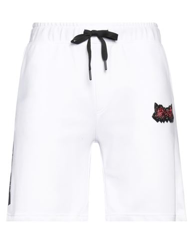 John Richmond Man Shorts & Bermuda Shorts White Size L Cotton
