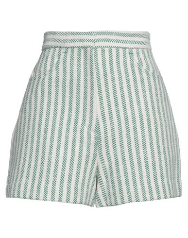 Sandro Woman Shorts & Bermuda Shorts Green Size 8 Cotton, Polyester, Viscose, Lyocell