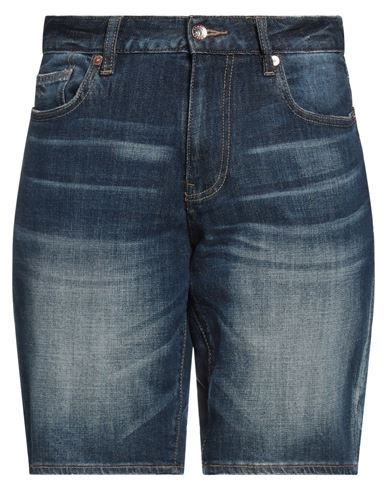Shop Armani Exchange Man Denim Shorts Blue Size 31 Cotton, Polyester, Elastane