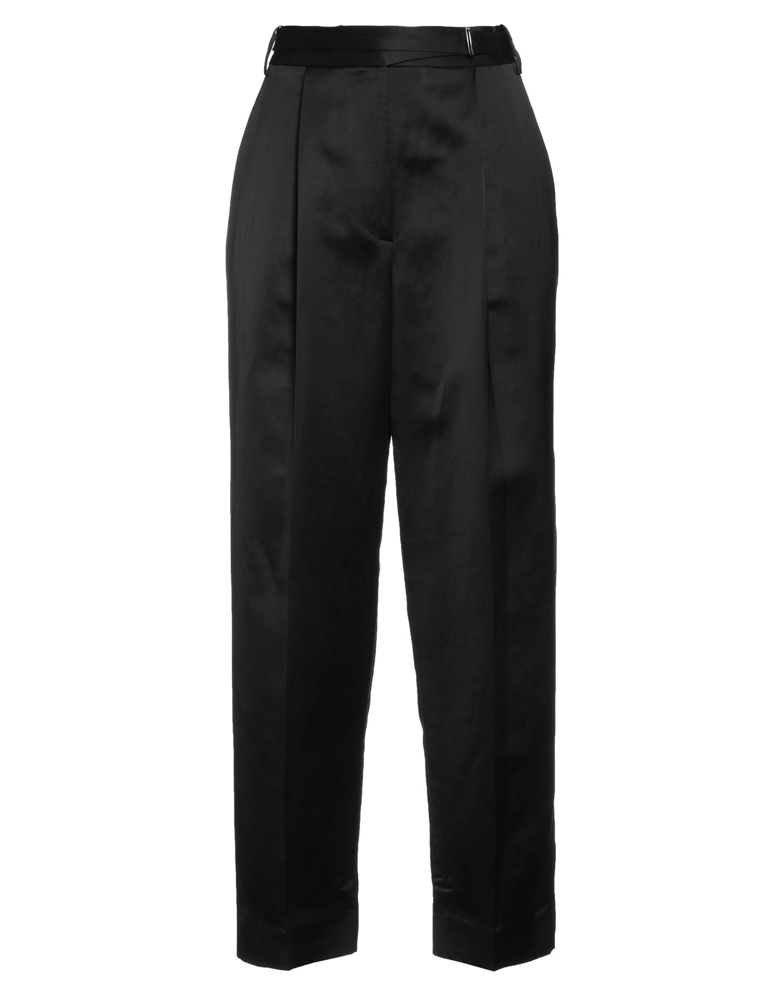 Shop Partow Woman Pants Black Size 8 Viscose, Linen