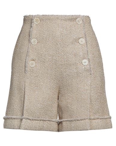 Rosie Assoulin Woman Shorts & Bermuda Shorts Khaki Size 6 Cotton, Linen, Polyamide In Beige