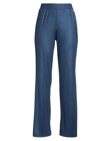 Animagemella Woman Pants Blue Size 8 Polyester, Elastane