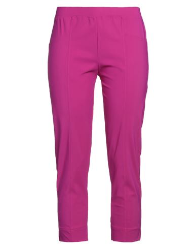 Daniela Marzoli Woman Cropped Pants Fuchsia Size L Polyamide, Elastane In Pink