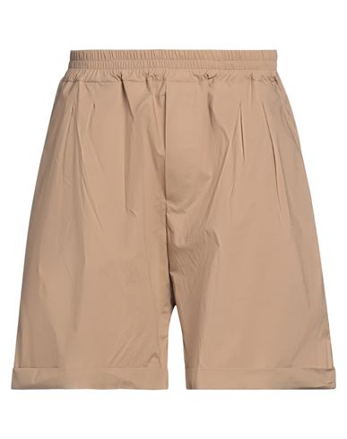 Mood One Mood_one Man Shorts & Bermuda Shorts Sand Size 34 Cotton, Elastane In Beige