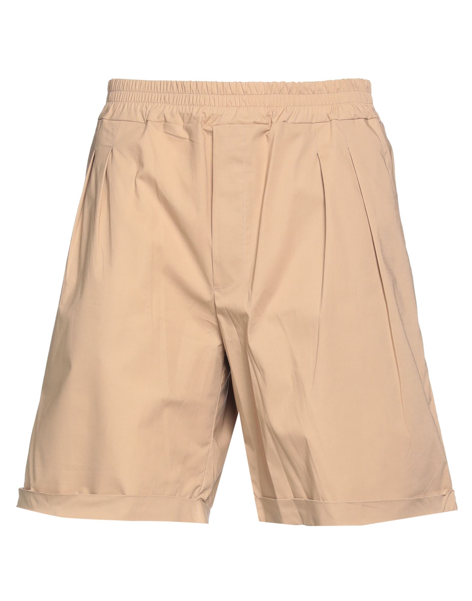 Mood One Mood_one Man Shorts & Bermuda Shorts Beige Size 32 Cotton, Elastane