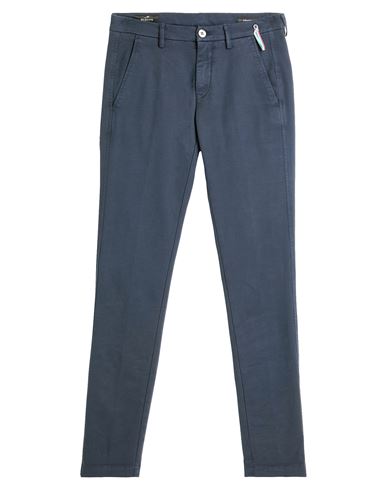 MASON'S MASON'S MAN PANTS NAVY BLUE SIZE 38 COTTON, ELASTANE