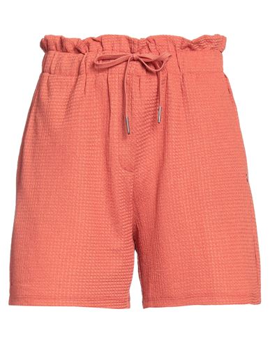 Garcia Woman Shorts & Bermuda Shorts Coral Size L Polyester, Elastane In Red
