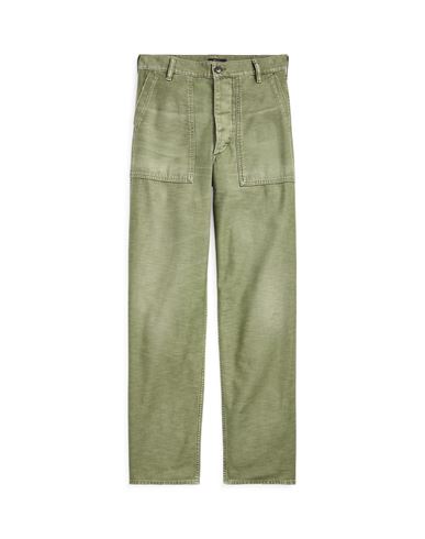 Polo Ralph Lauren Cotton Sateen Utility Pant Woman Pants Military Green Size 2 Cotton