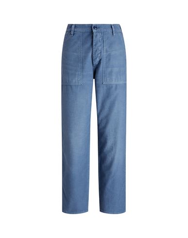Polo Ralph Lauren Cotton Sateen Utility Pant Woman Pants Slate Blue Size 10 Cotton