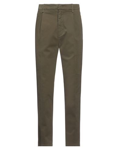Dondup Man Pants Military Green Size 35 Cotton, Elastane