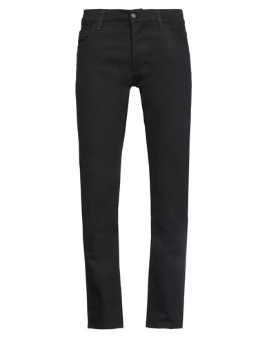 Shop Marcelo Burlon County Of Milan Marcelo Burlon Man Jeans Black Size 33 Organic Cotton, Polyester, Elastane