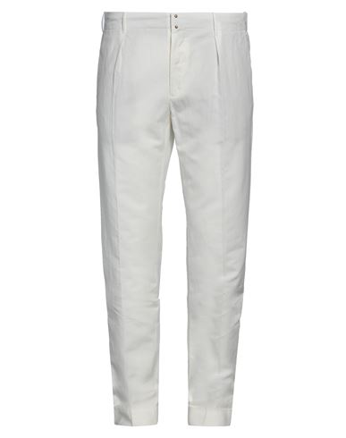 Incotex Man Pants Cream Size 30 Cotton, Linen In White