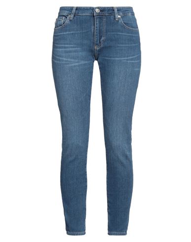 Ag Jeans Woman Jeans Blue Size 25 Cotton, Polyester, Elastane