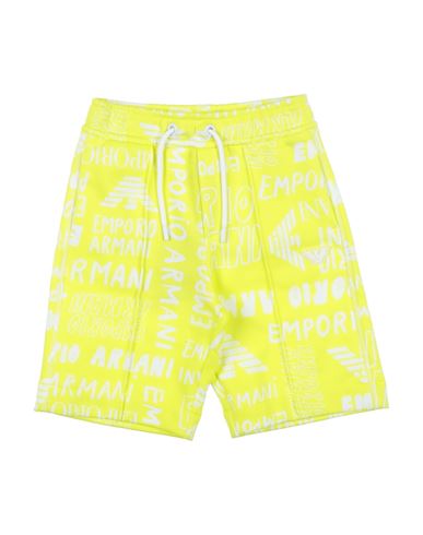 Emporio Armani Babies'  Toddler Boy Shorts & Bermuda Shorts Yellow Size 4 Cotton