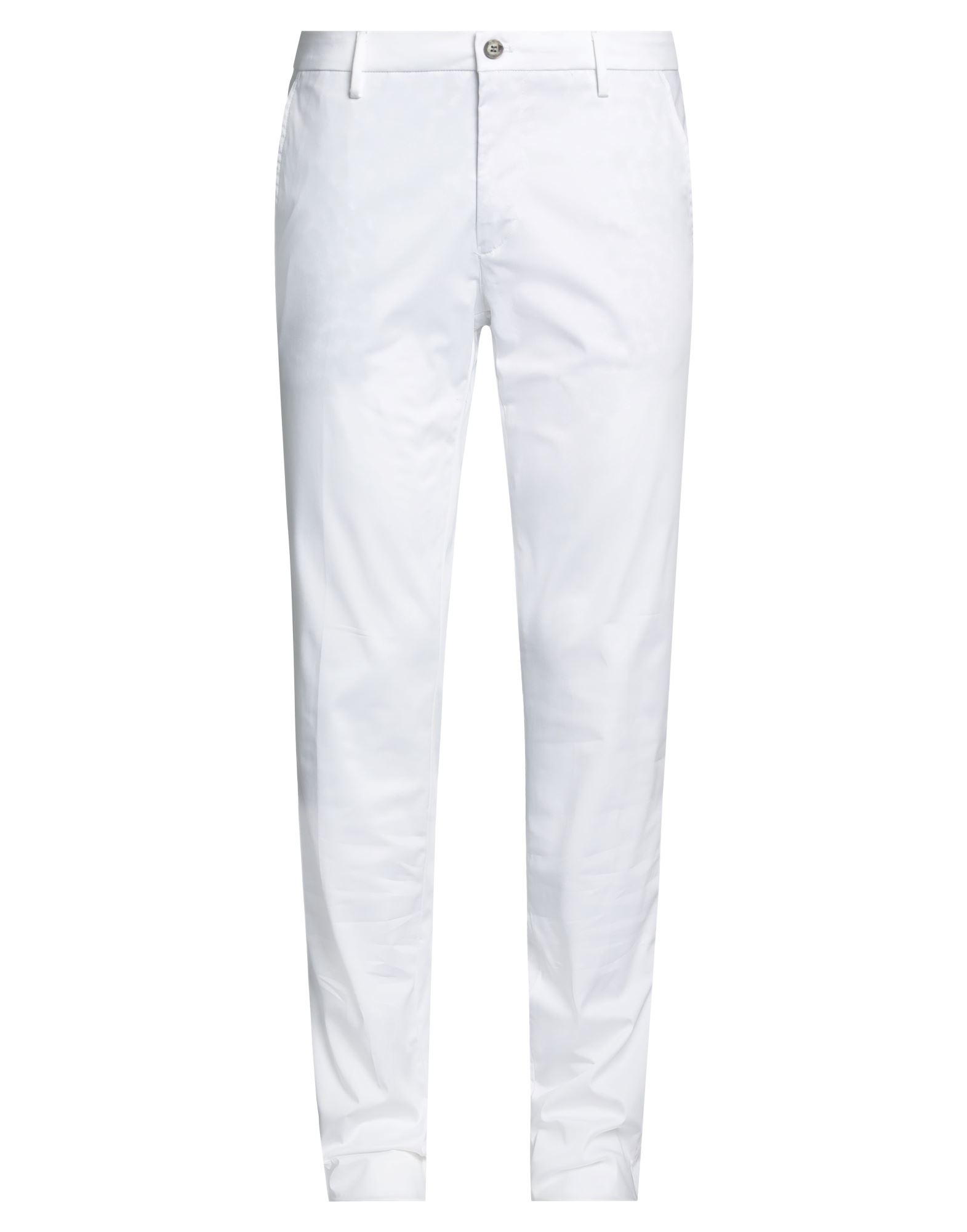 MASON'S MASON'S MAN PANTS WHITE SIZE 38 COTTON, ELASTANE