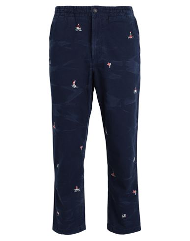 Polo Ralph Lauren Classic Fit Polo Prepster Twill Pant Man Pants Navy Blue Size Xxl Cotton