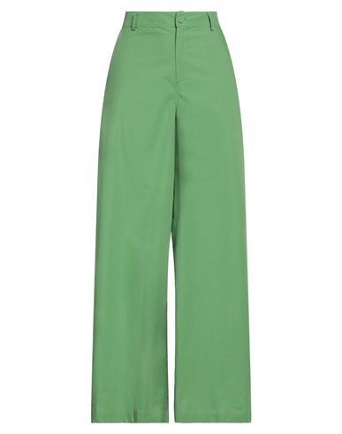 Mariuccia Woman Pants Green Size M Cotton