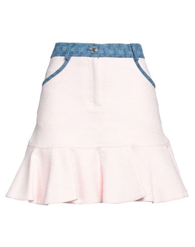 Sandro Woman Mini Skirt Light Pink Size 8 Cotton, Viscose, Acrylic, Polyamide
