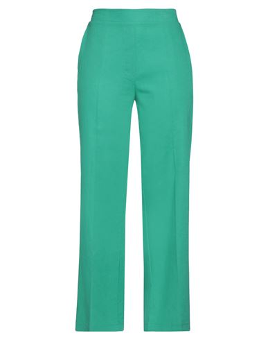 Materica Woman Pants Green Size 4 Linen, Viscose